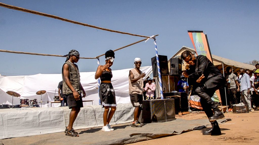 Herman-on-stage-1024x576 Refugees celebrate International Youth Day